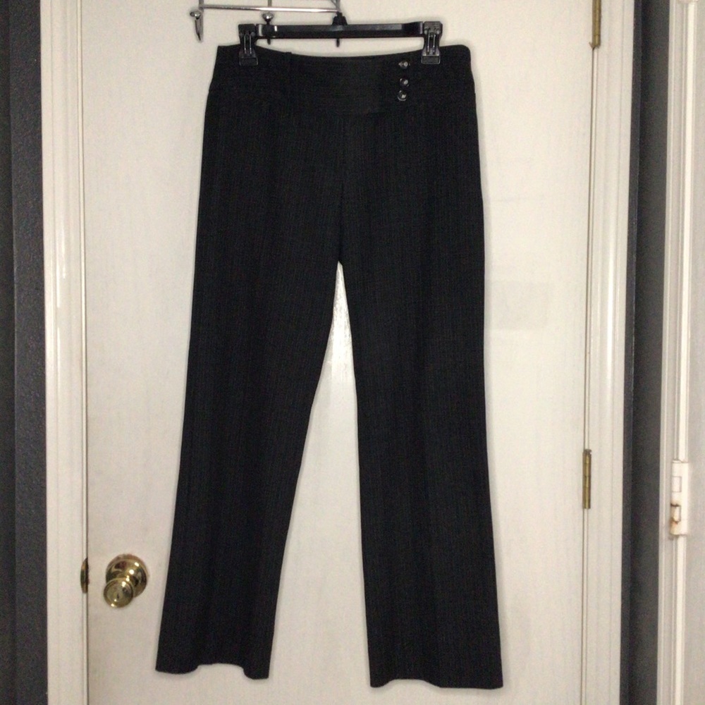3 Button Tab Front Striped Slacks - image 2
